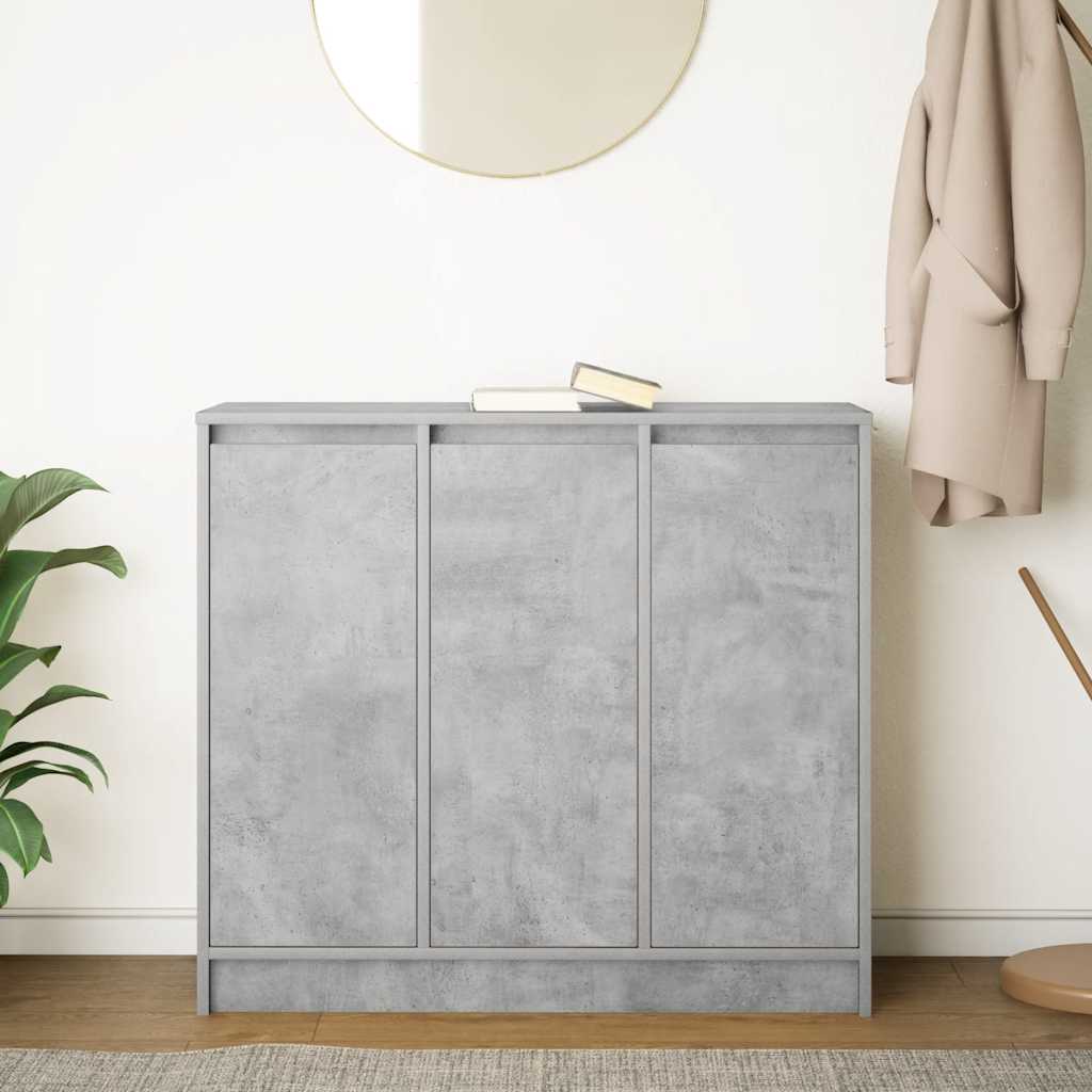Sideboard Concrete Grey 85x34x76 cm Engineered Wood